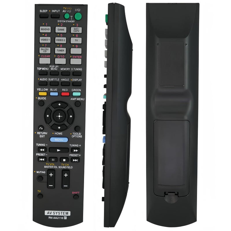 uehba Replacement Remote Control Fit for STR-DH750 RM-AAU116 STR-DH830 RM-AAU113 for Sony Home Theater AV A/V Receiver - Image 1